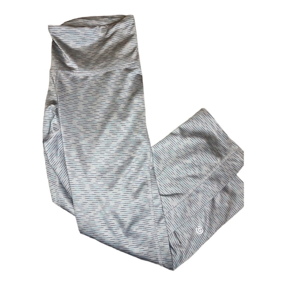 Champion silver/gray marbled cropped capri athletic leggings